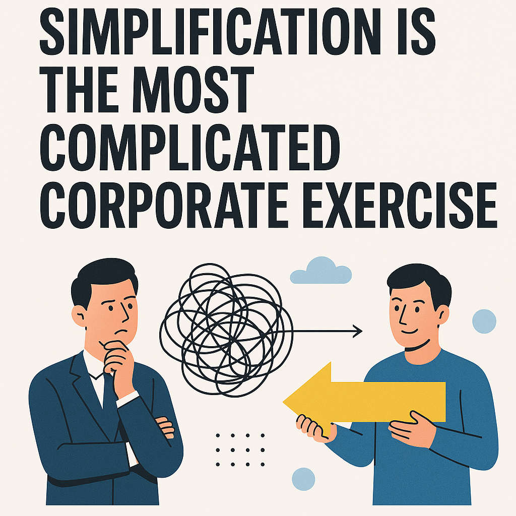 Simplificationis the most complicated corporate exercises